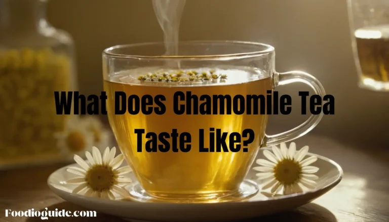 what does chamomile tea taste like