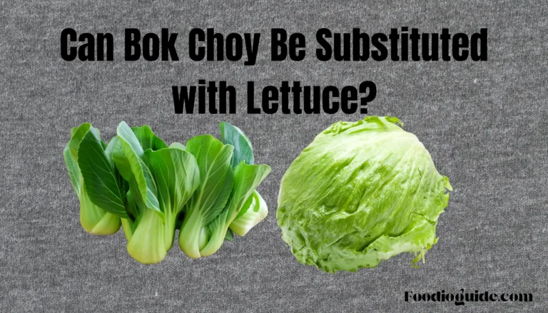 can bok choy be substituted with lettuce